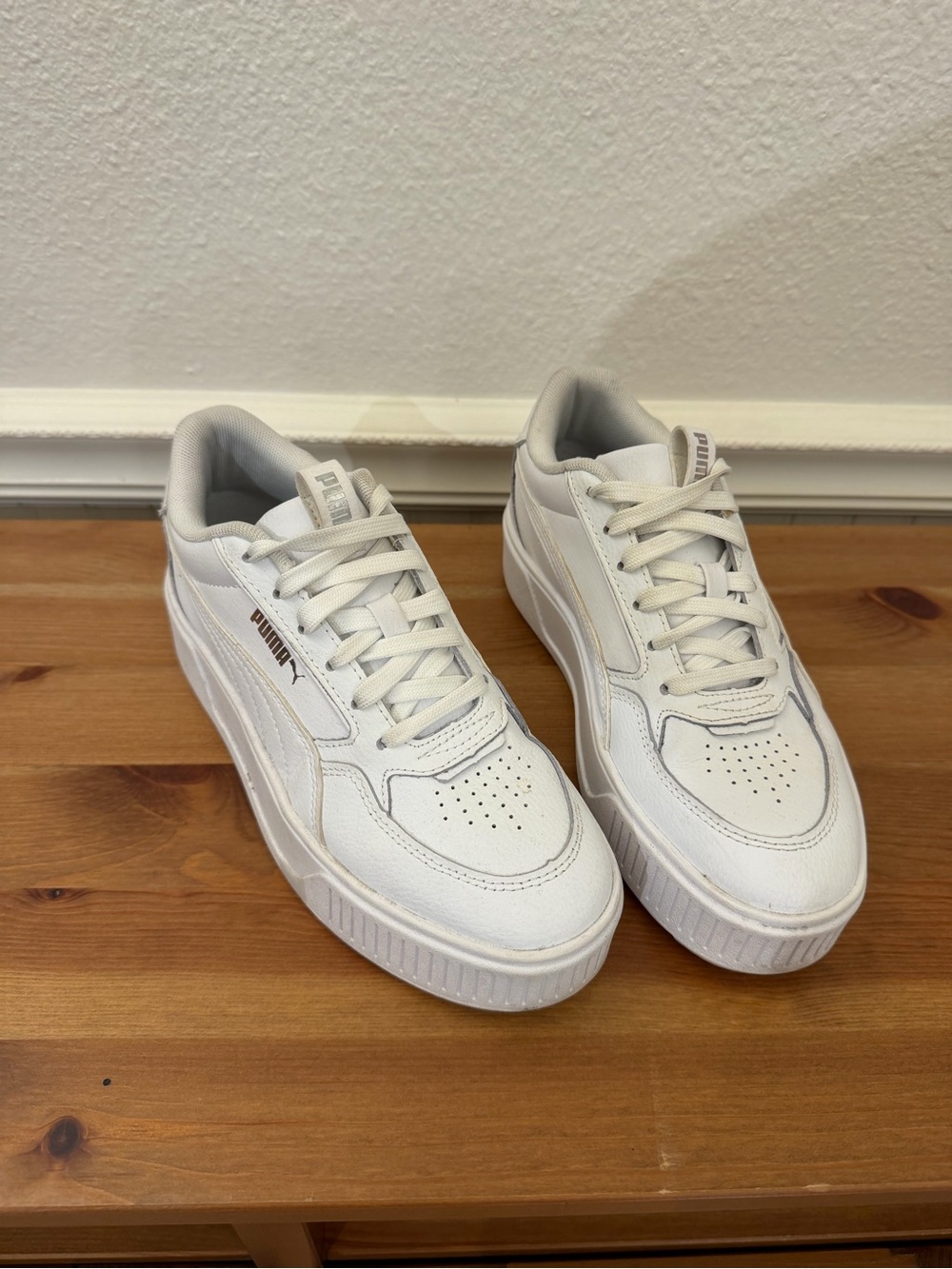 Puma White Platform Sneakers